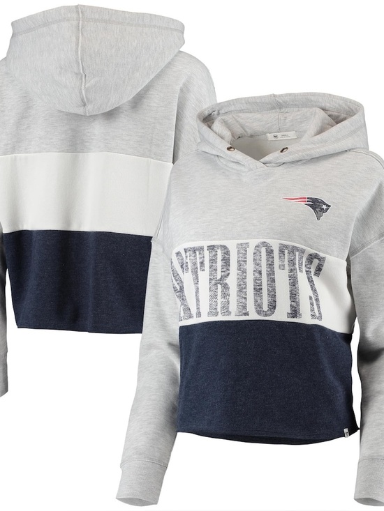 ‘47 Brand Tops - 47 Brand Women's New England Patriots Lizzy Cutoff Pullover size M